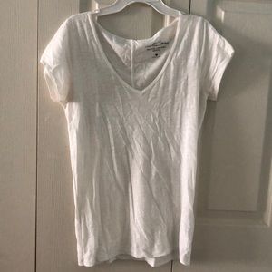 Hollister White V Neck T Shirt!!